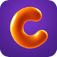 The icon of the iOS app catalyst showing a three-dimensional, orange rendering of the letter C on a purple background