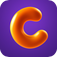 The icon of the iOS app catalyst showing a three-dimensional, orange rendering of the letter C on a purple background